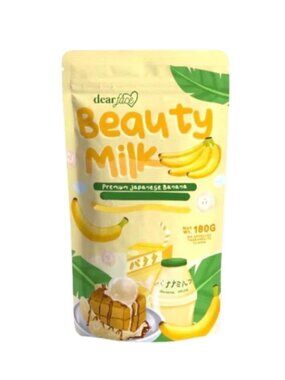 DEAR FACE Beauty Milk Premium Japanese Banana Probiotic + Collagen Drink 180g